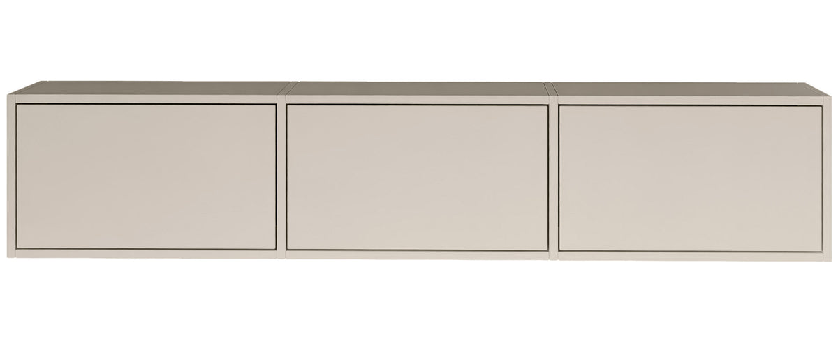 Hängender TV-Schrank Framme mit drei Klappen, 150 cm, Kaschmir