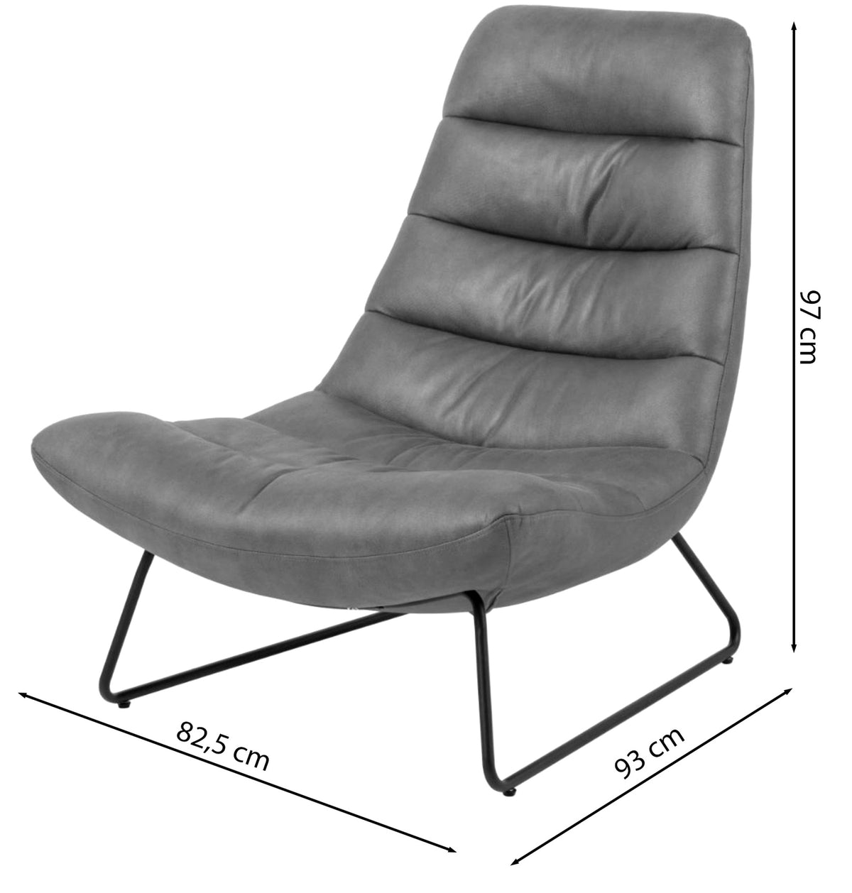 Fauteuil relax Forgents gris