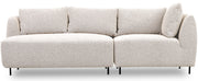 Canapé modulaire Lanomi en bouclé crème