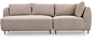 Canapé modulaire Lanomi beige bouclé