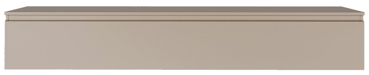 Meuble TV suspendu Lemmi avec abattant 175 cm cachemire