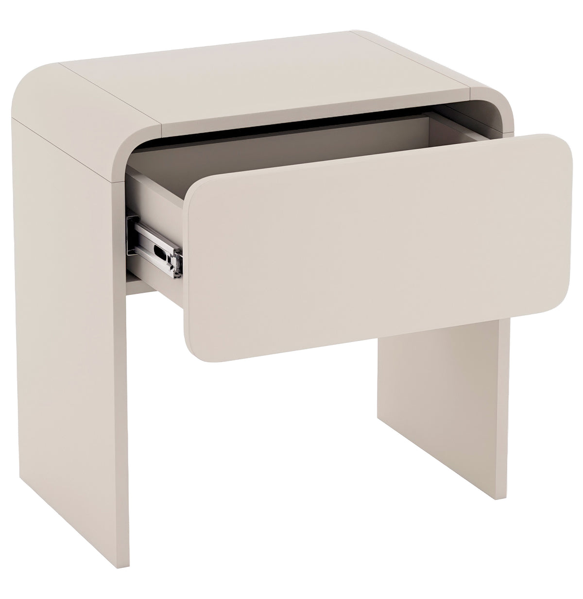 Table de chevet Lummo avec tiroir 50 cm cachemire