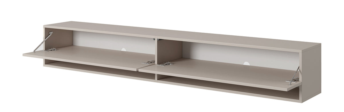 Meuble TV Mirrgo 200 cm Gris beige