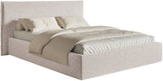 Polsterbett 140x200 cm Softie hellbeige Chenille