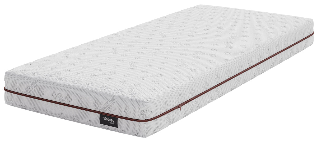Taschenfederkernmatratze 90x200 cm Somcoco mit Kokos und PUR-Schaum, beidseitig verwendbar