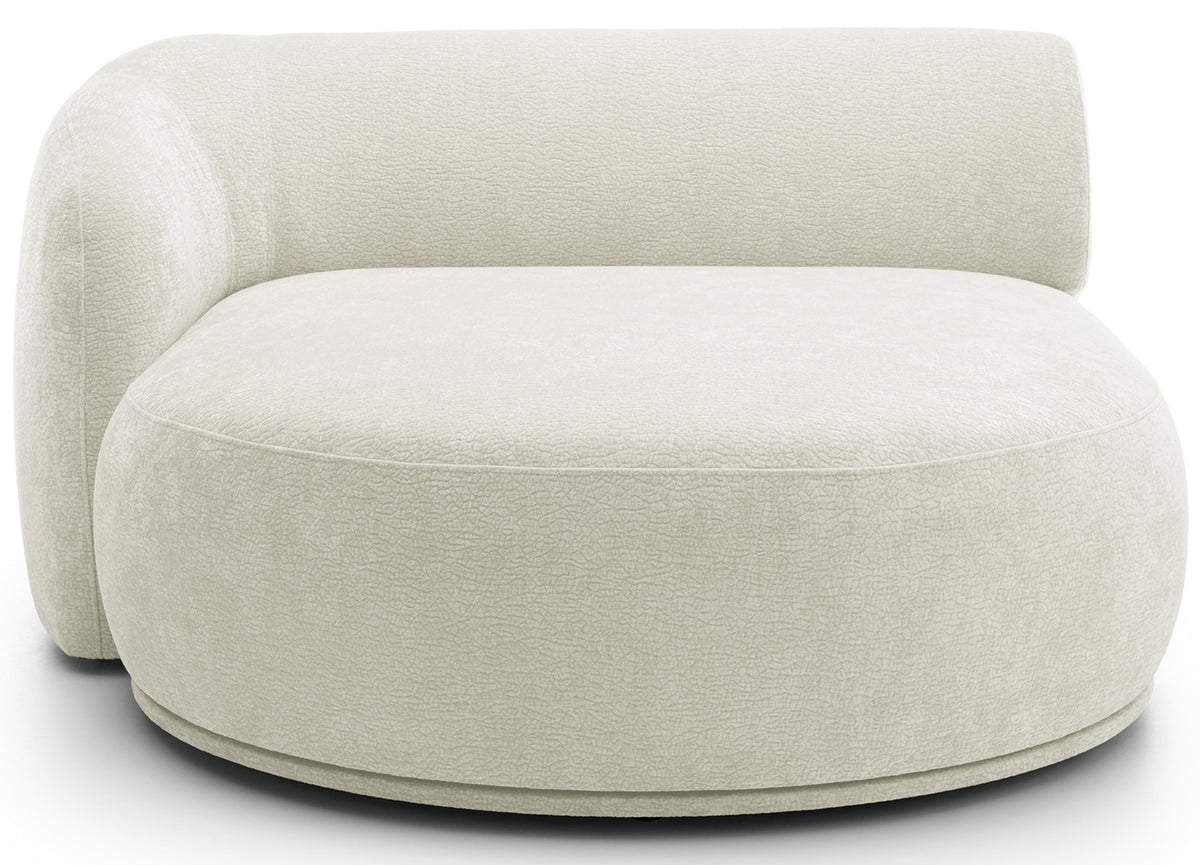 Modulares Ecksofa Bommo L-förmig linksseitig, cremefarben, Chenille