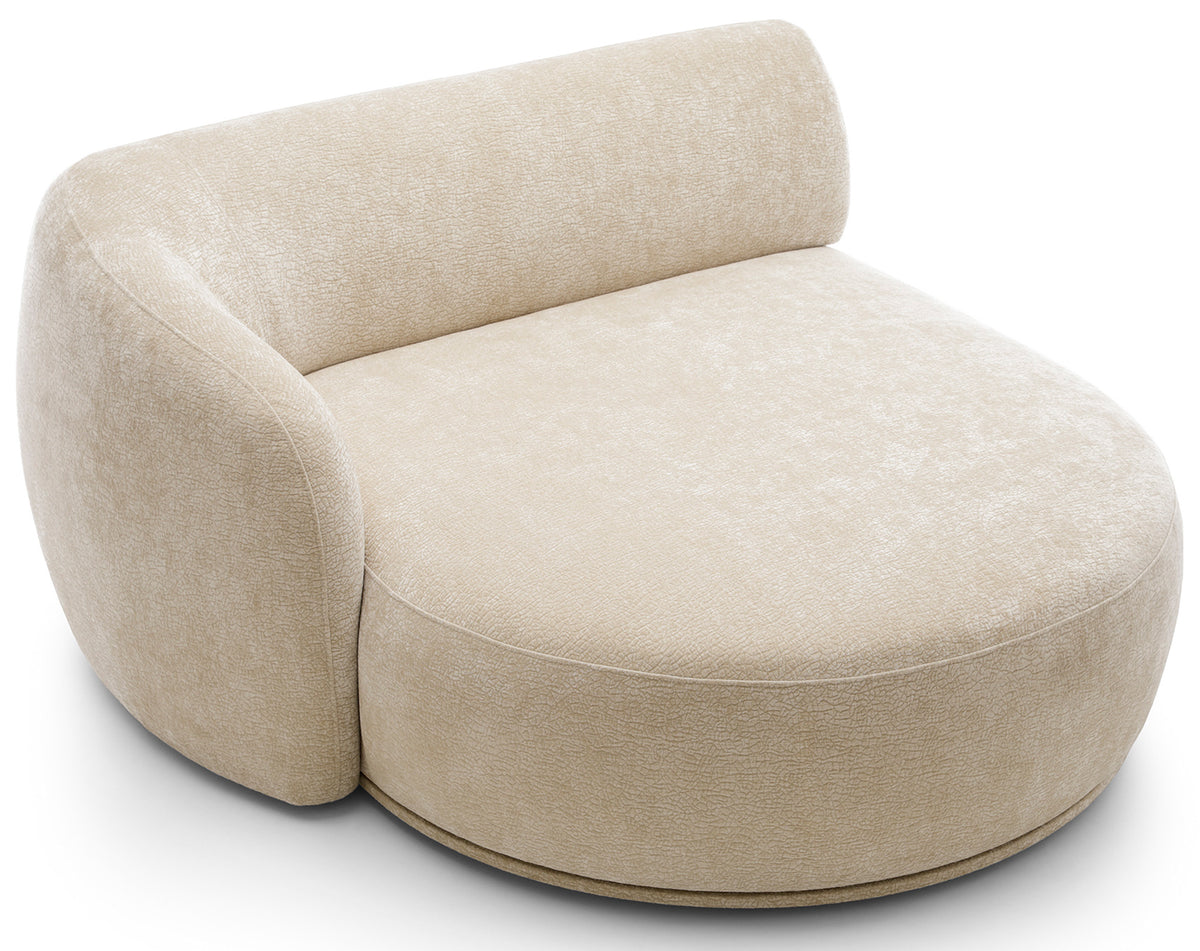 Modulares Ecksofa Bommo L-förmig linksseitig beige Chenille