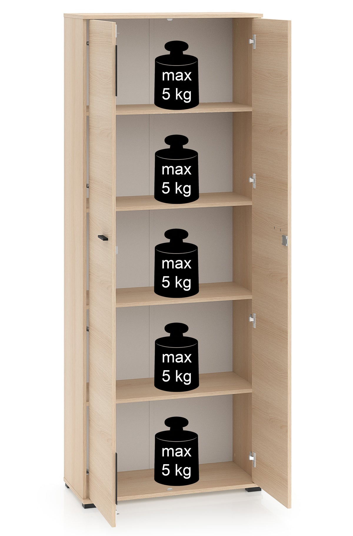 Armoire deux portes Odelis 79 cm chêne Lindberg