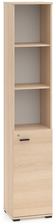 Étagère 1 porte Odelis avec trois étagères ouvertes 39 cm chêne Lindberg