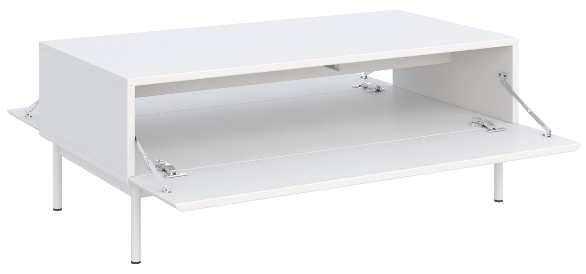 Table basse Olio avec deux rabats 100x53 cm blanche