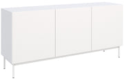 Meuble TV haut Olio 3 portes, 160 cm, blanc