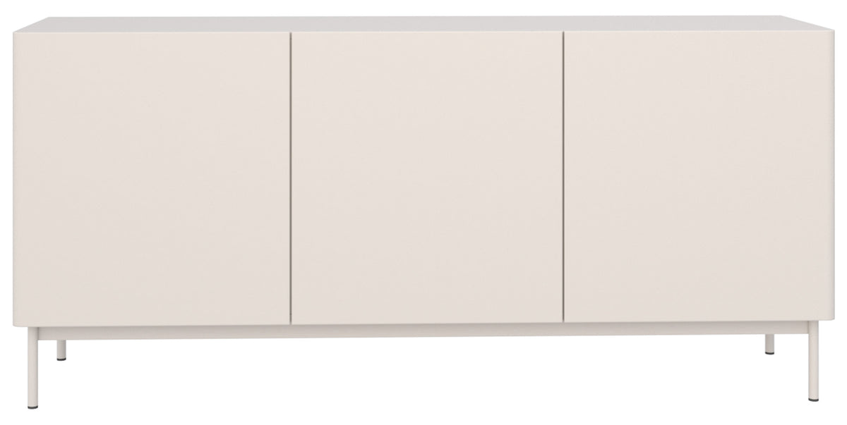 Meuble TV trois portes Olio haut 160 cm cachemire