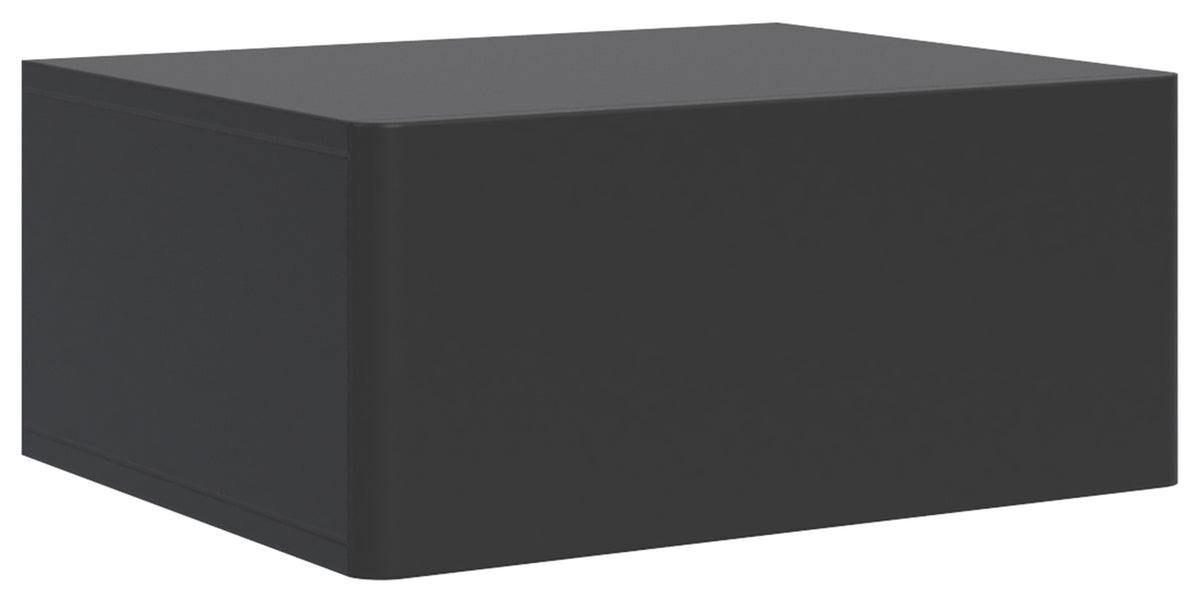 Hängender Nachttisch Olio mit Schublade 50 cm schwarz