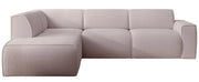 Canapé d’angle Bouvi en L avec accoudoir gauche, beige bouclé