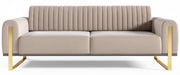 Drei-Sitzer-Sofa Parissa, beige, Samt