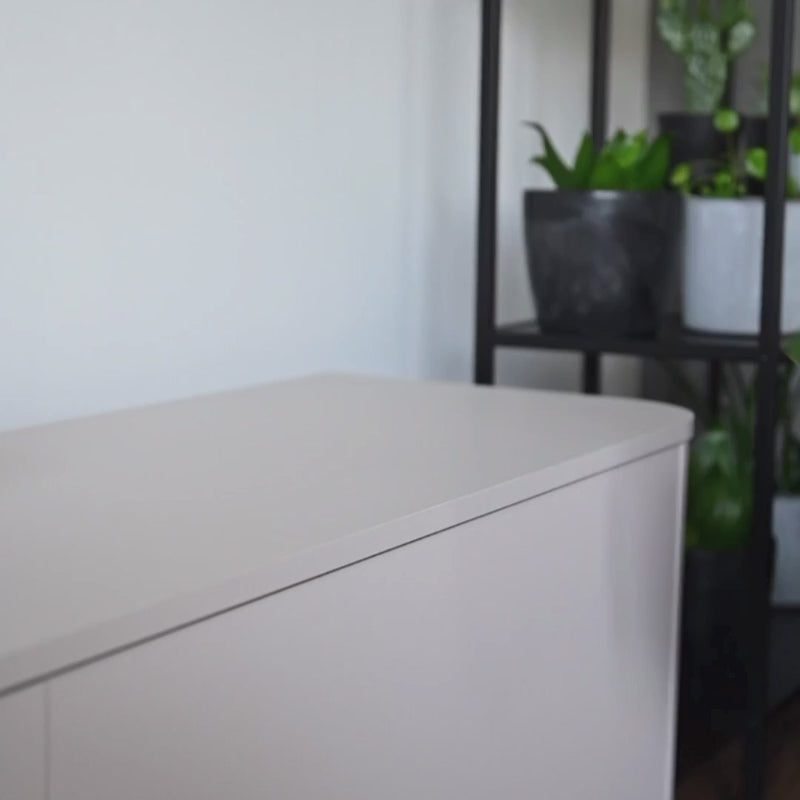 Charger la vidéo : Meuble TV Luvio suspendu et sur pied 175 cm cachemire
