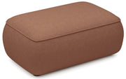 Pouf Ovo cuivre en chenille facile à nettoyer