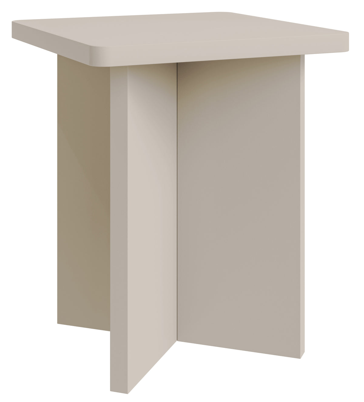 Table basse carrée Qubeo 42 cm cachemire