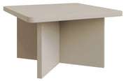 Table basse carrée Qubeo 60 cm cachemire