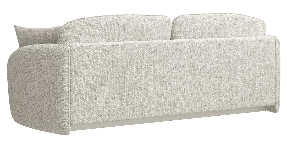 Canapé convertible 3 places Savoy avec rangement, tissage crème
