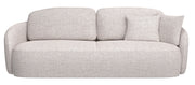 Canapé convertible 3 places Savoy avec rangement, tissage beige clair