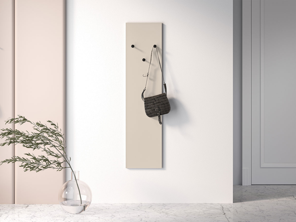Porte-manteau mural Caletto 34 cm beige
