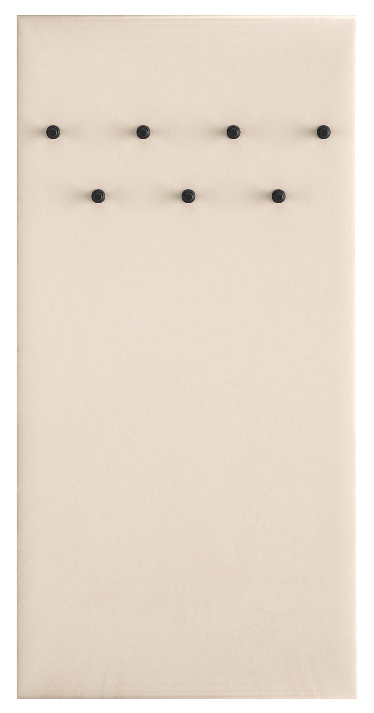 Porte-manteau mural rembourré Caletto 68 cm beige
