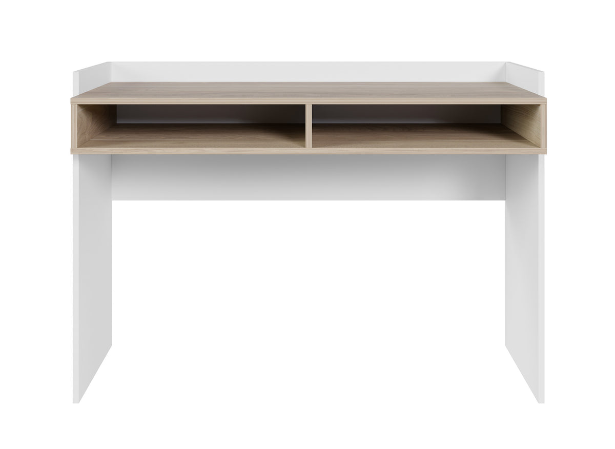 Bureau Tabise avec deux niches 120x53 cm blanc/noix California