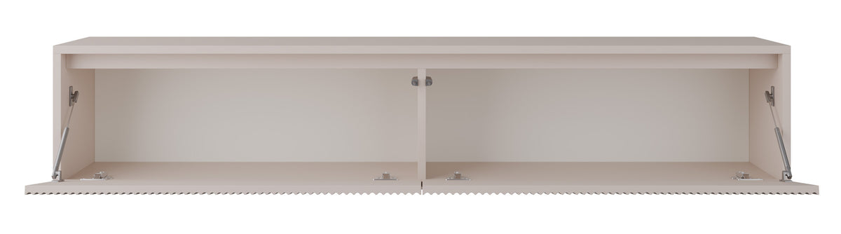 Zweittüriger TV-Schrank Vemmi 180 cm mit geriffelter Kaschmir-Front