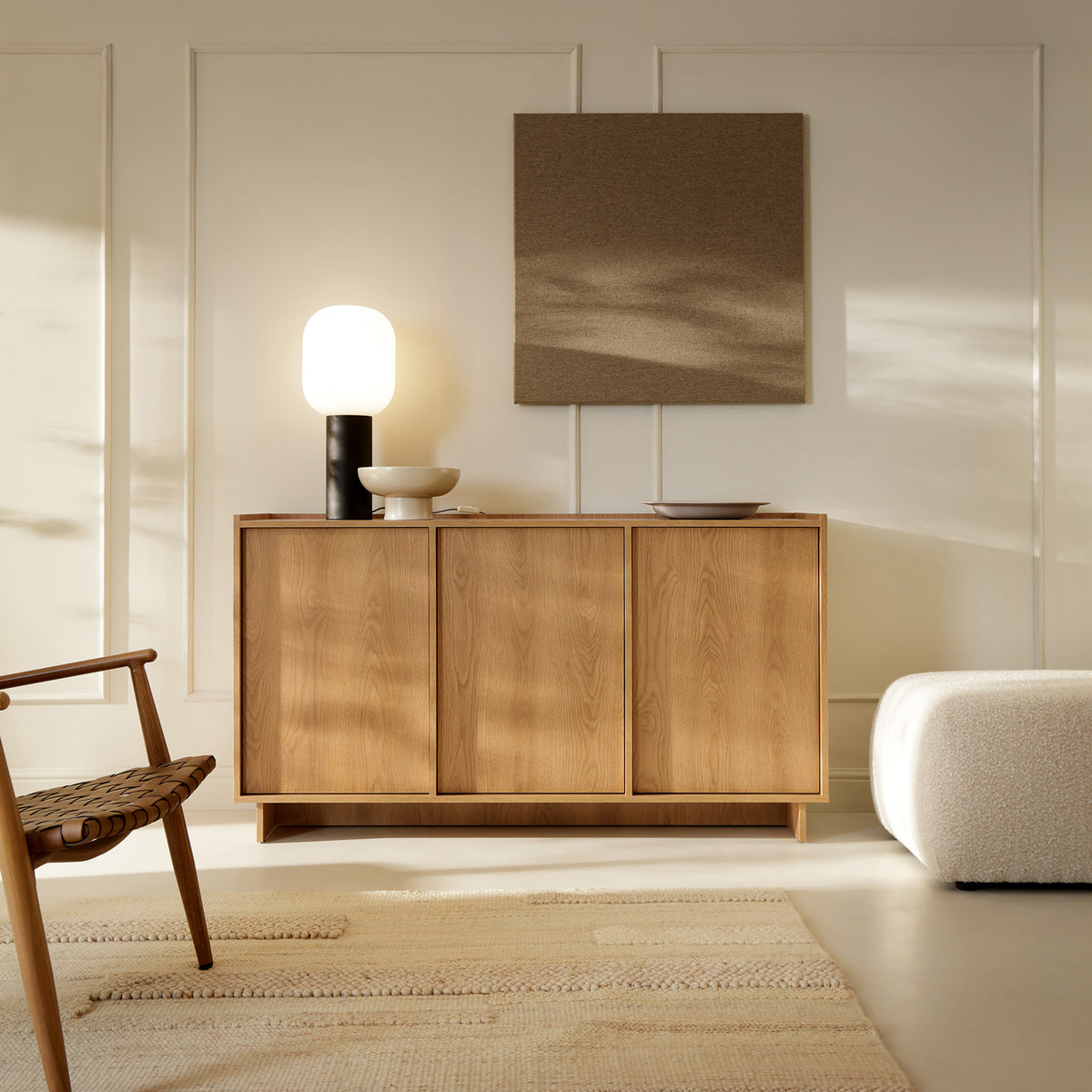 Drehtürenschrank Yasumi 147 cm Karamelleiche