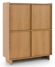Commode quatre portes Yasumi 98 cm chêne caramel