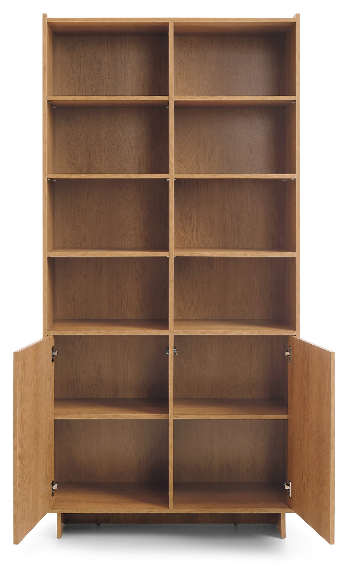 Étagère deux portes Yasumi avec étagères 98 cm chêne caramel