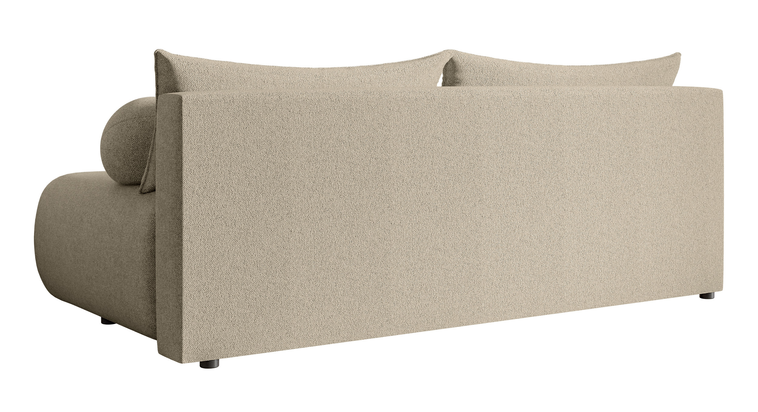 Kanapa trzyosobowa Dandelino Mini z funkcją spania jasnobeżowa szenil