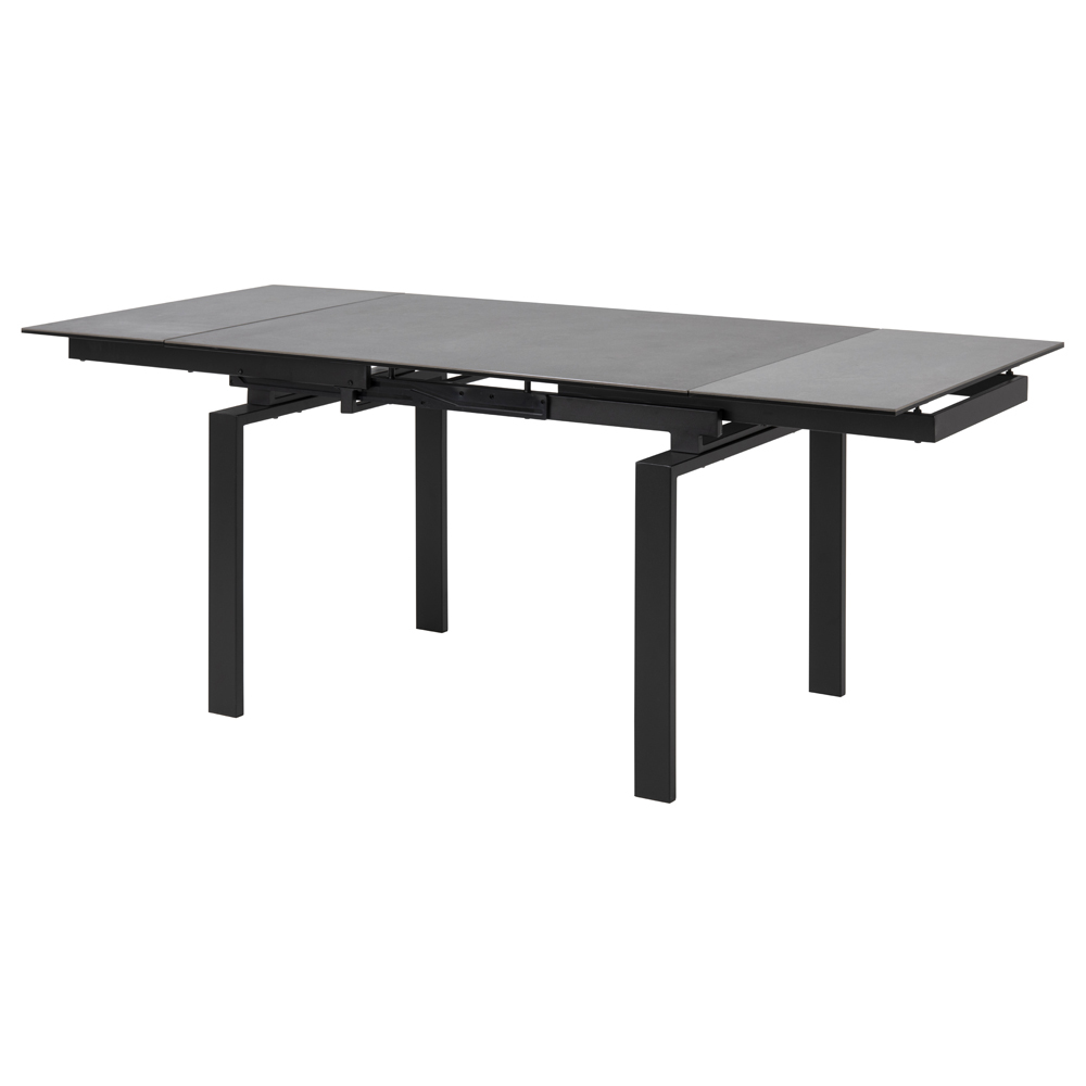 EDIAZO Table à rallonges 120-200x85 cm noir