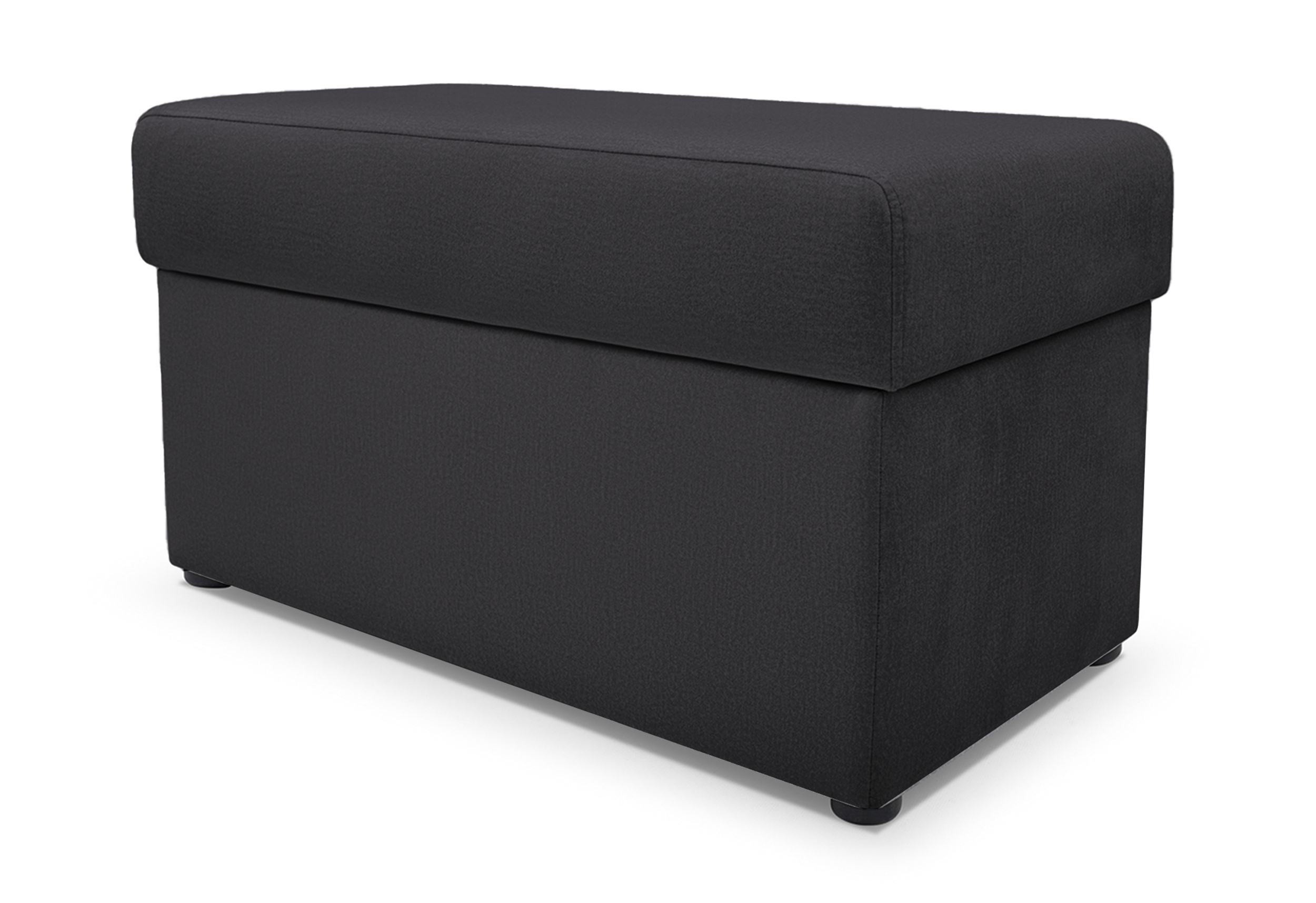 UMILL L Canapé d'angle droit fonction de lit avec minibar et pouf