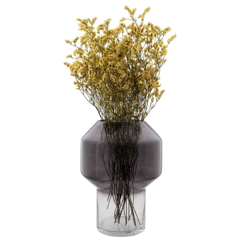 Vase à fleurs Shruses verre fumé