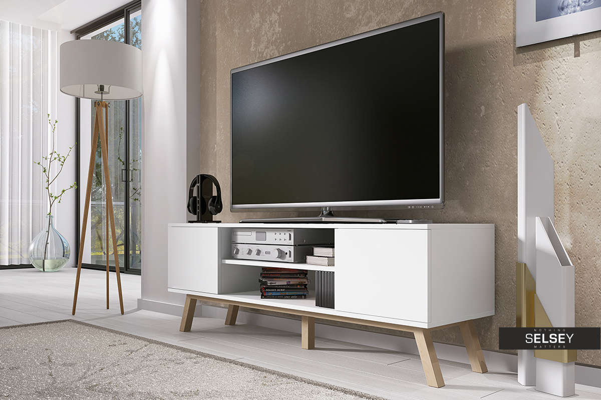 VERO BOIS Meuble TV scandinave - Selsey