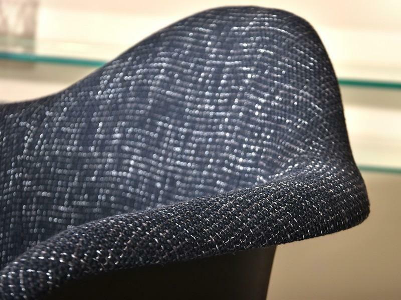 MPA MOVE TAP Chaise pivotante en tissu noir
