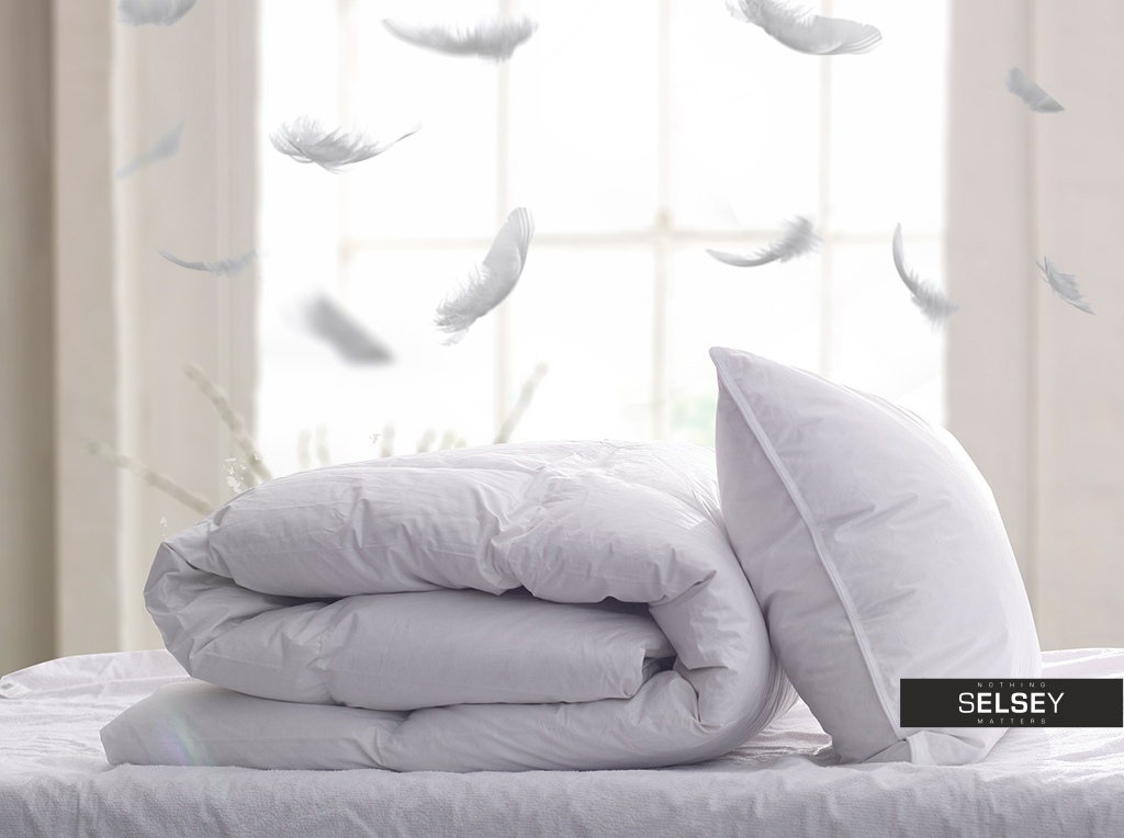 GOOSE DOWN DUVET SUPERIOR Lot de 2 oreillers en plumes et duvet Selsey