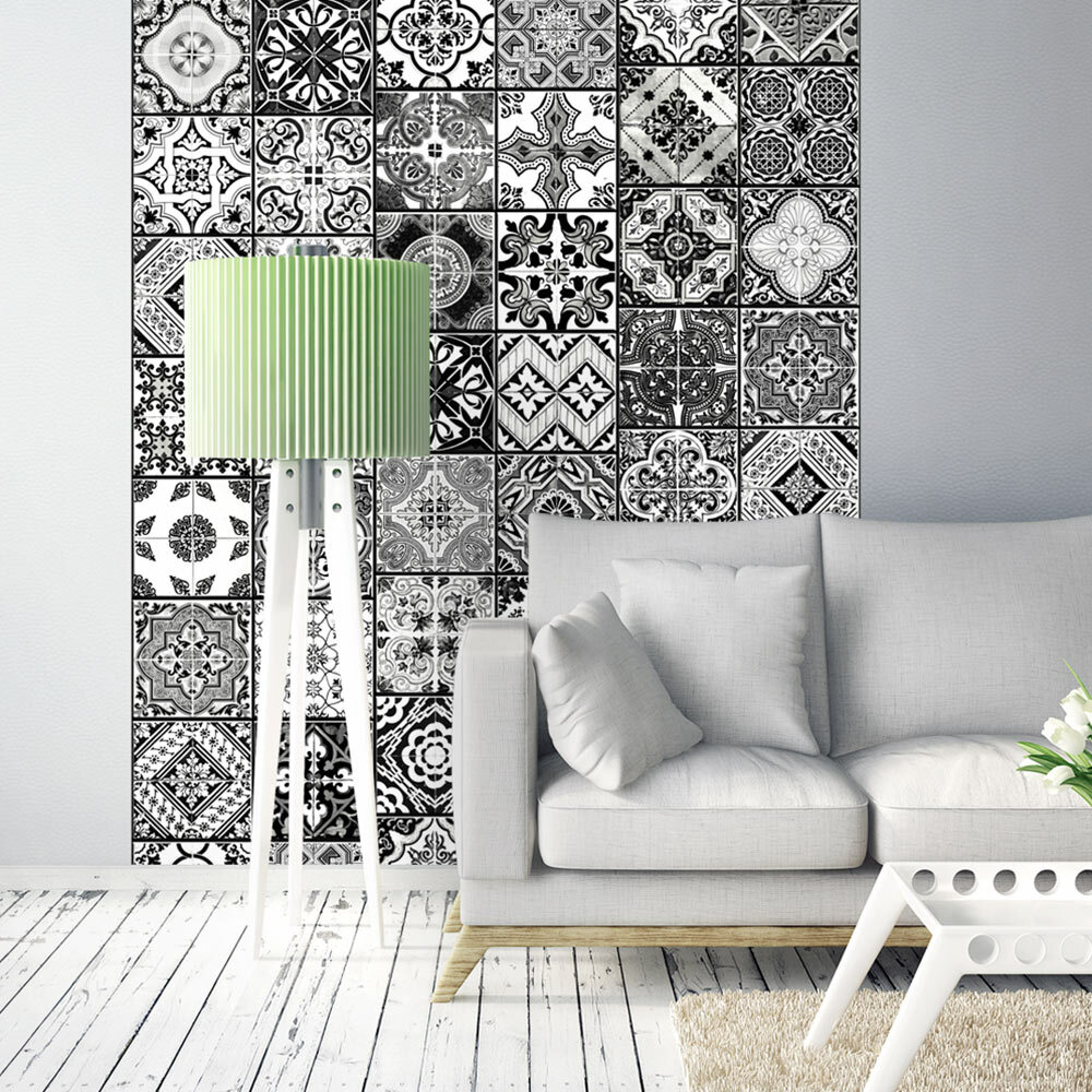 Arabesque Blanc Peint Rouleau Noir Et Papier En 3Ajq5R4L