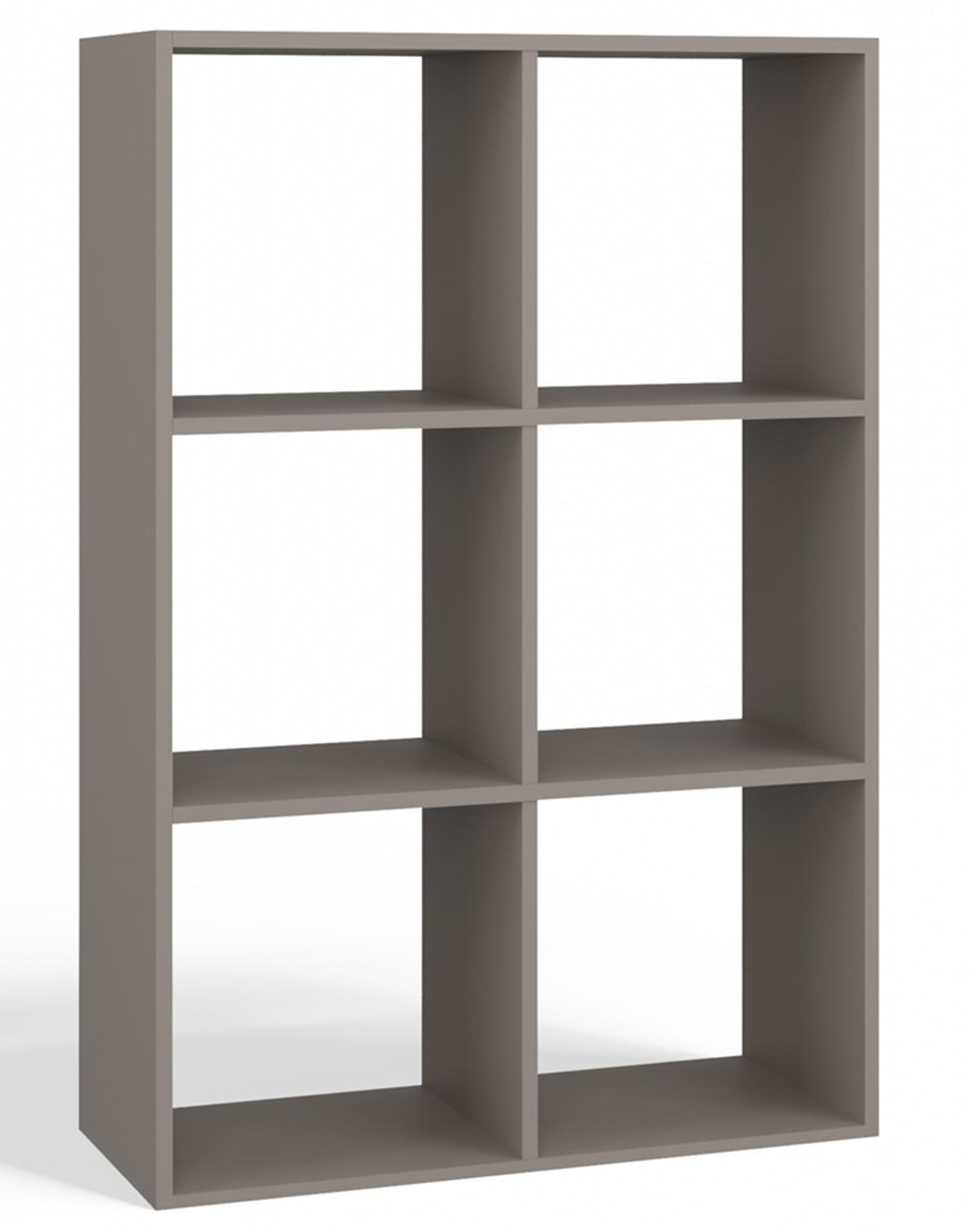 Regał otwarty Malax z sześcioma półkami 110 cm szary