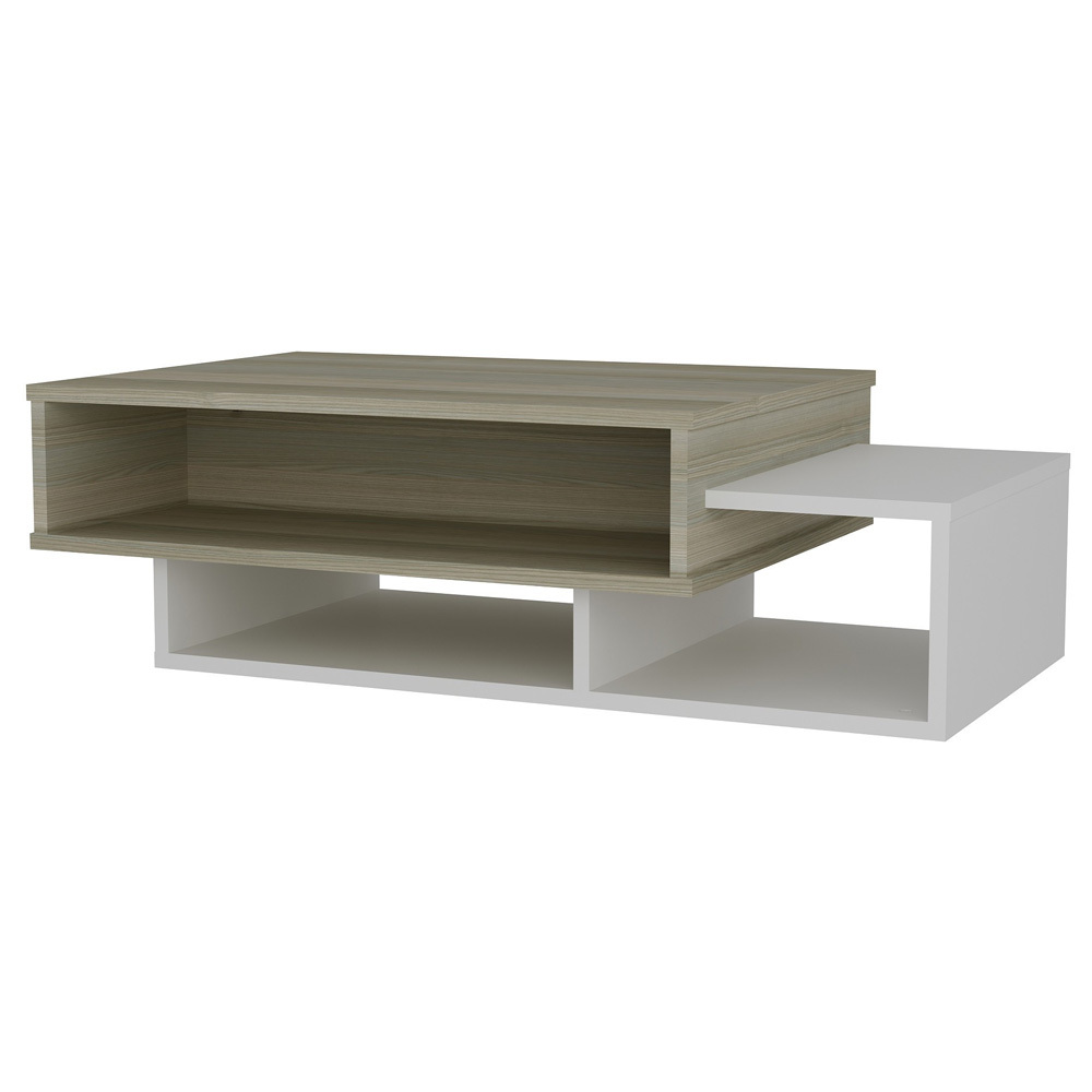 FAERYL Table basse moderne blanc 105x60 cm