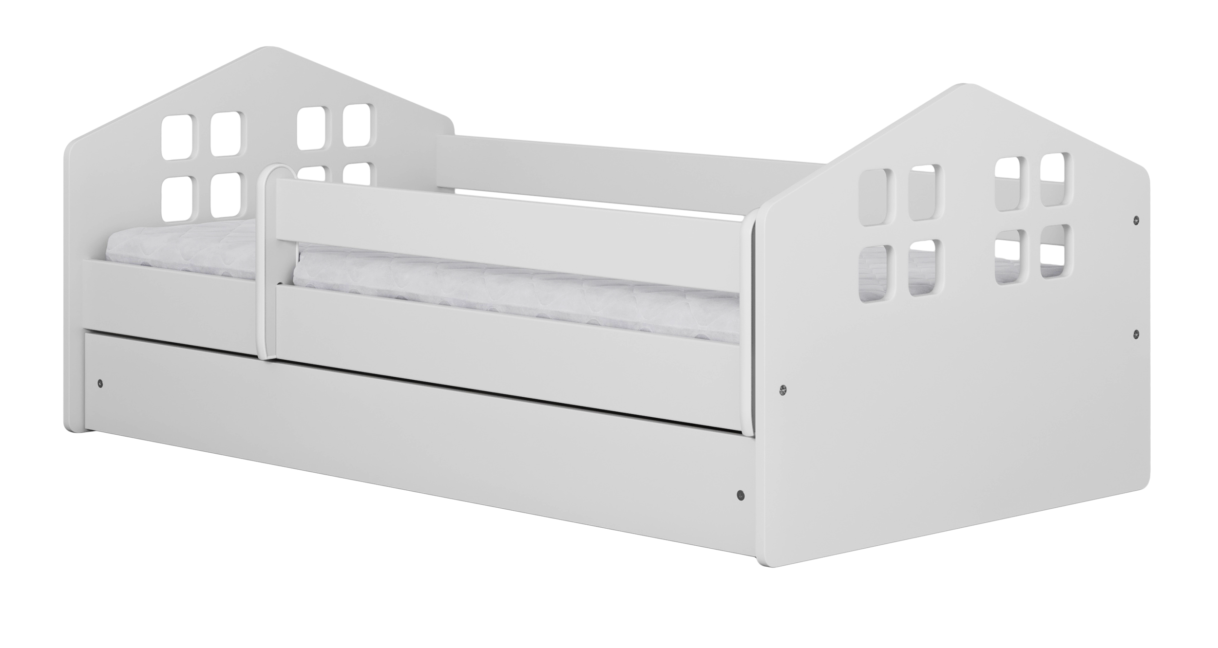 Lit enfant Brannigan 160x80 cm avec un matelas blanc - Selsey