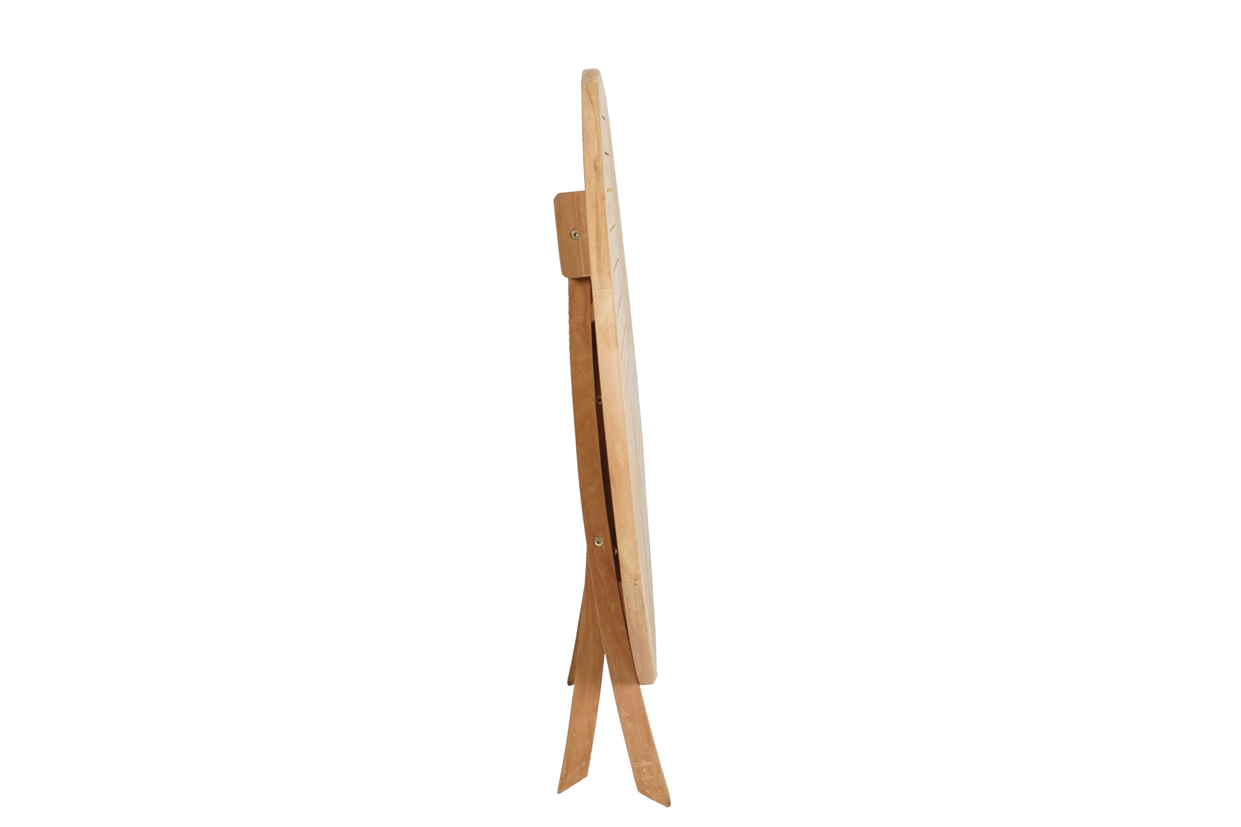 Table de jardin Slavivers ronde 100 cm en bois de teck