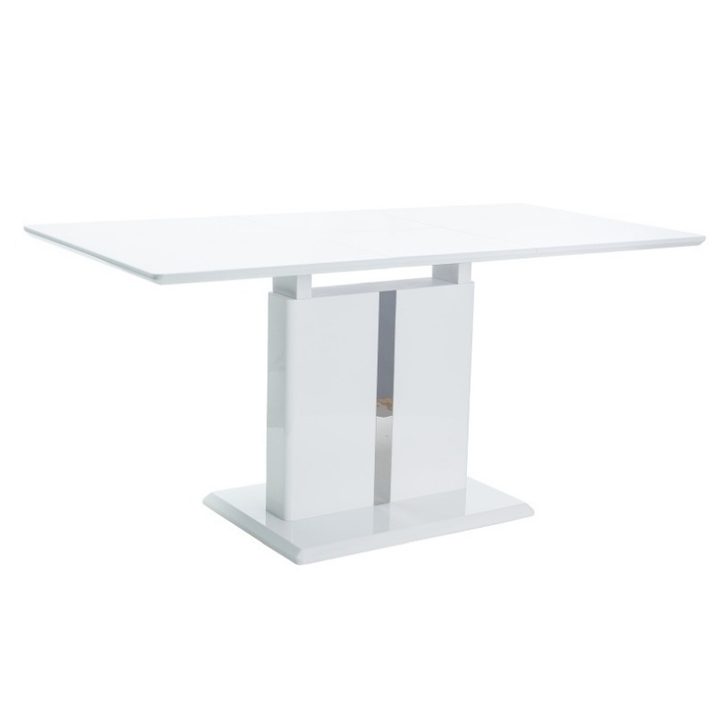 Table à rallonges Vilar 110-150x75 cm blanc