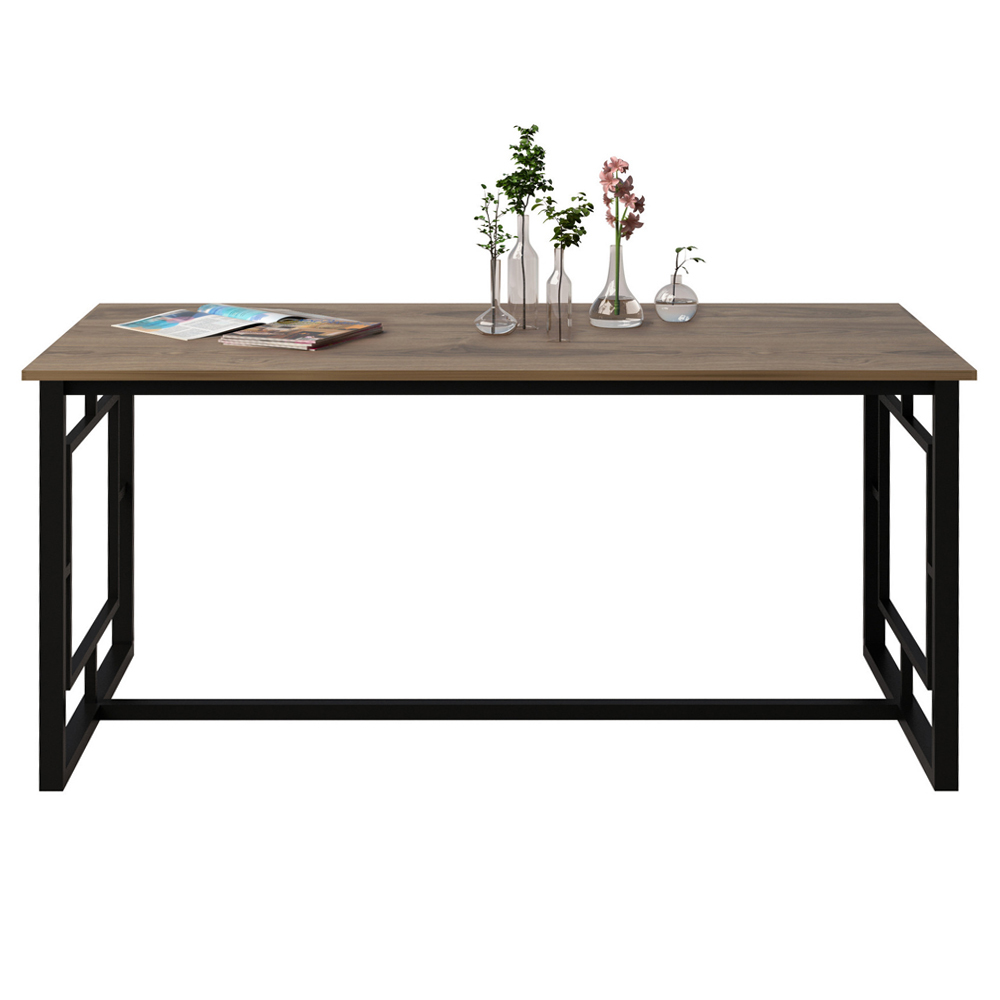 Table à manger Lushapint 160x76 cm en noyer
