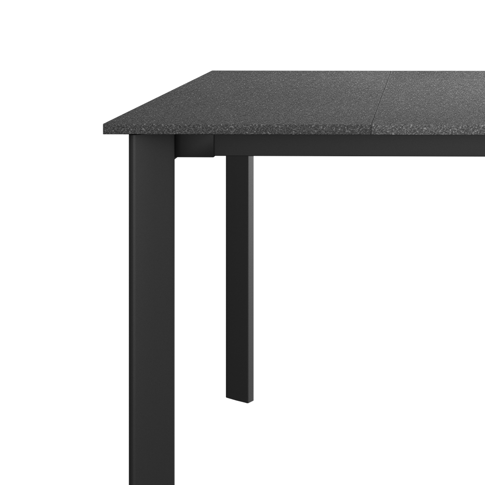 KAYKO Table à manger extensible 180(260)x90 pierre / noir