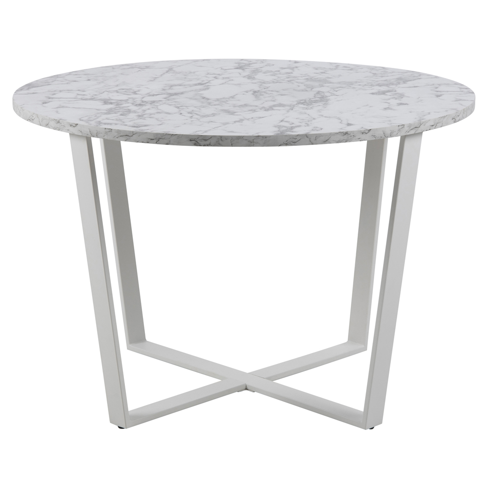 ADHAFERA Table blanc diamètre 110 cm