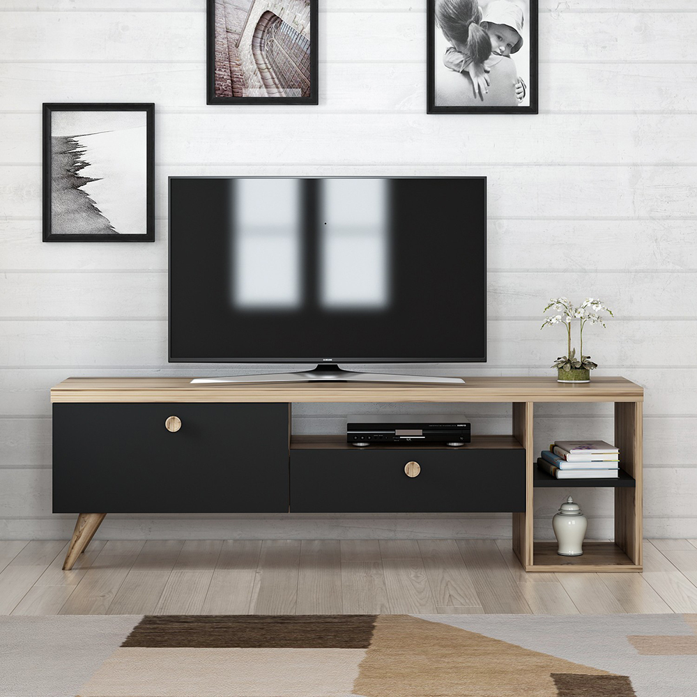 Meuble TV Panara 150 cm noir