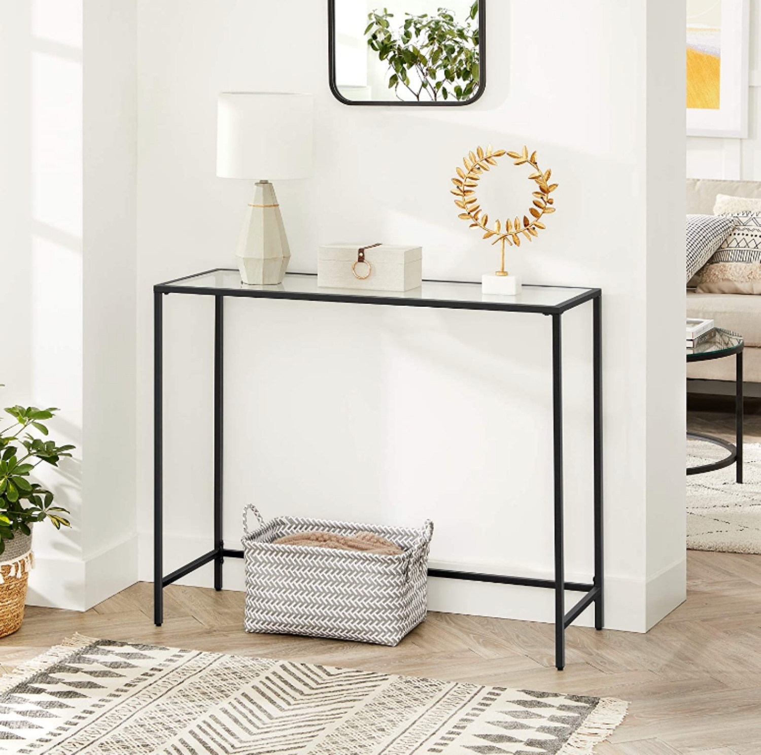 Console Quistle 100x35 cm noir